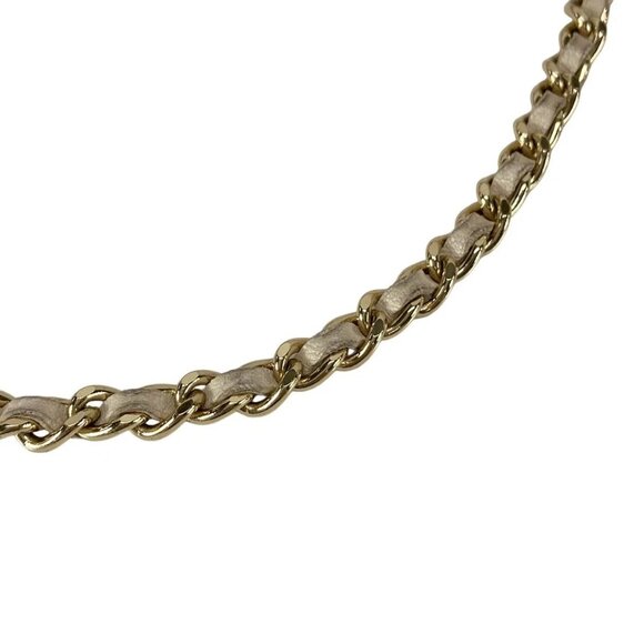 Auth CHANEL Chocolate Bar - Light Brown Patent Leather Shoulder Bag - Picture 7 of 16